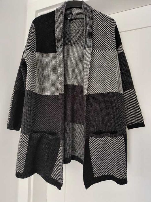 MANGO ciepły sweter kardigan blezer  40 42