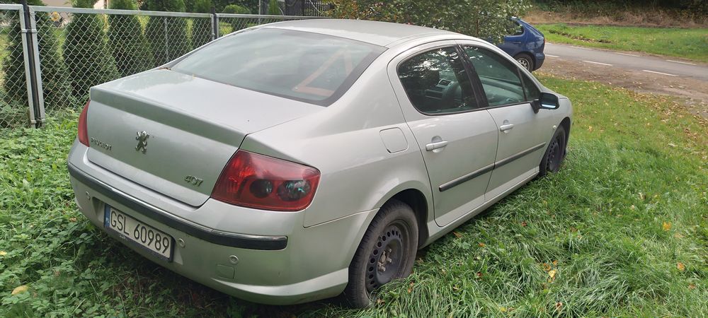 Peugeot 407 benz+gaz USZKODZONY