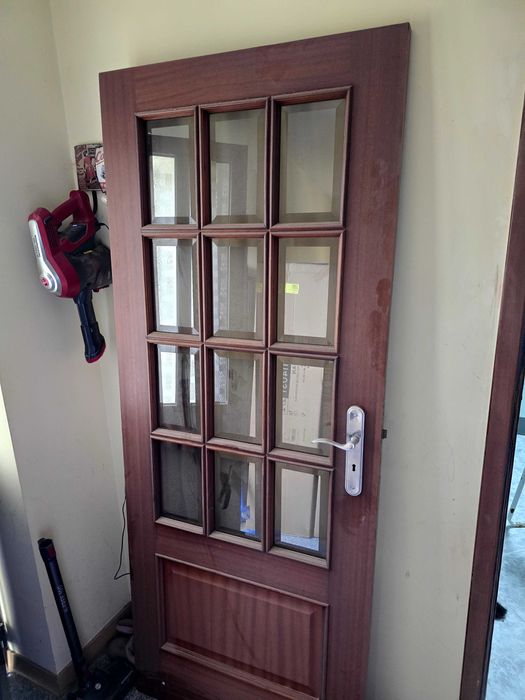Porta madeira/vidro