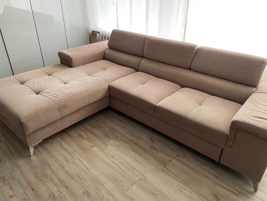 Trzyosobowy narożnik selsey z funkcją spania
