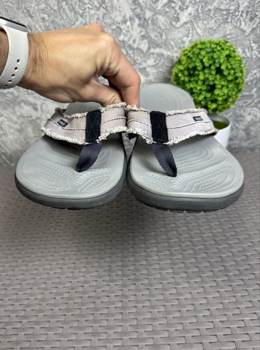 Crocs Dual кроксы вьетнамки шлепанцы M13 46 размер серые