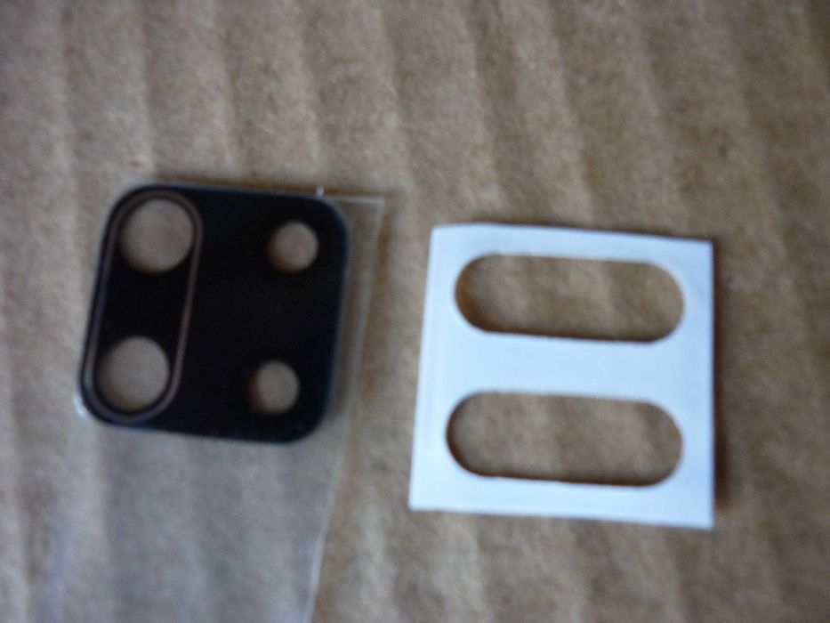 Стекло камеры Xiaomi Redmi Note 9 про со скотчем для установки