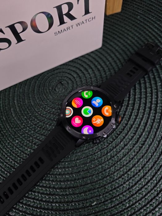 Smartwatch  wodoodporny IP69 AK87, AMOLED GPS,trybów sportowych,