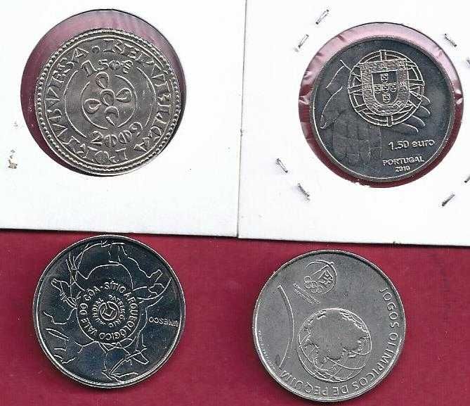 MOEDAS Euros  1,5  2,5  e 5 euros 7 Moedas