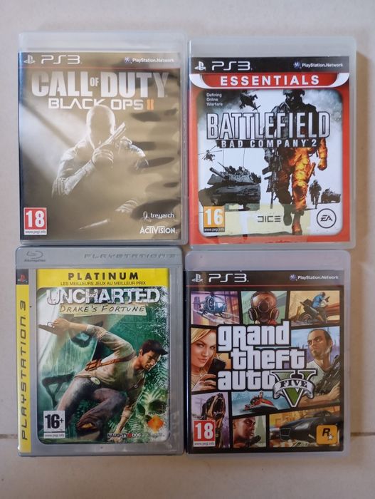 Black ops 2, Battlefield, Uncharted e Gta V Ps3