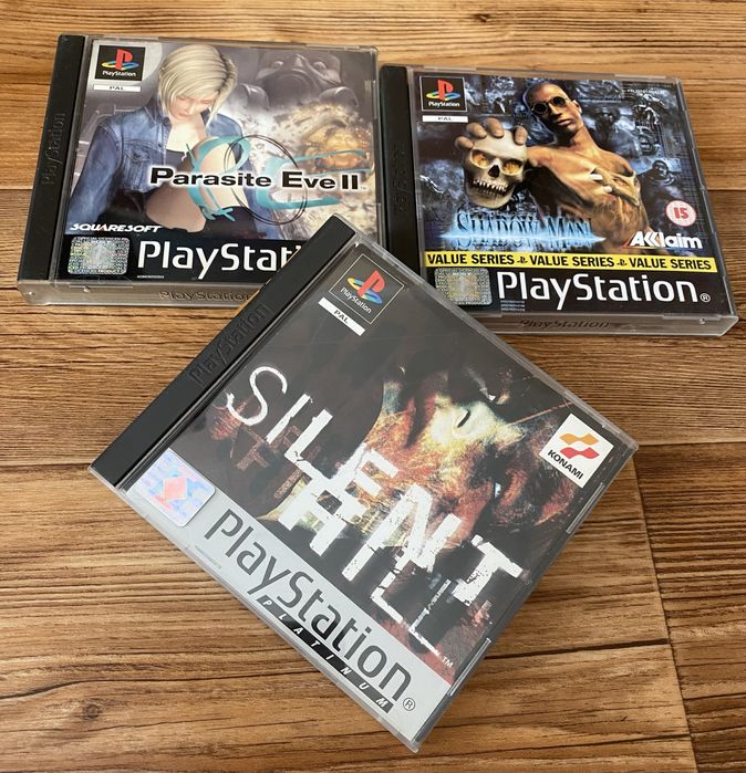 Sony PS1: Silent Hill, Diablo, Twisted Metal, Metal Gear Solid, Doom.