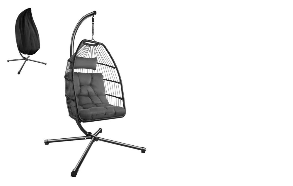 Cadeira suspensa ARIANE cinzento escuro