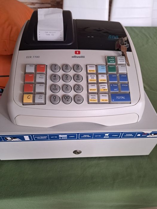 Caixa registadora OLIVETTI  ECR 770