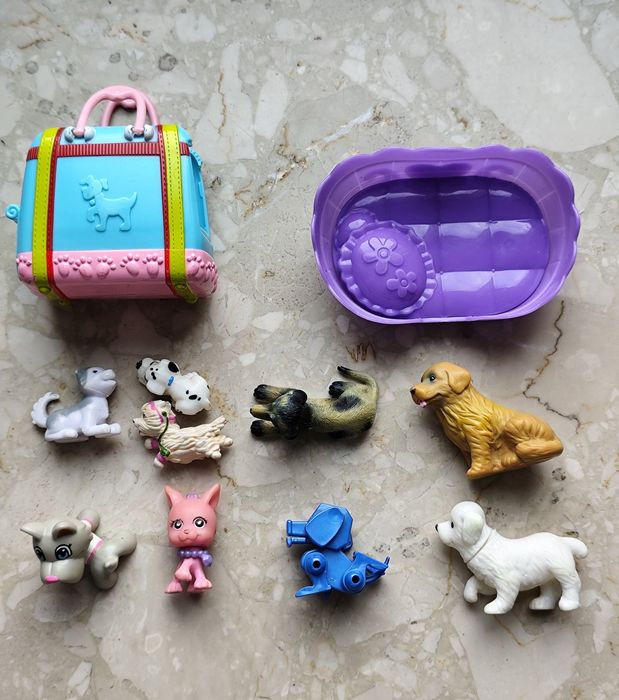 Pieski figurki kolekcjonerskie z akcesoriami zestaw