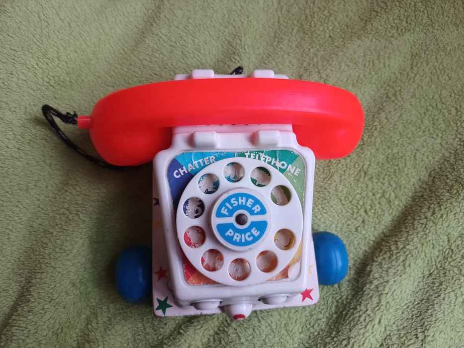 Zabawka telefon samochód Fisher Price Toys Usa oryginał 1961 rok