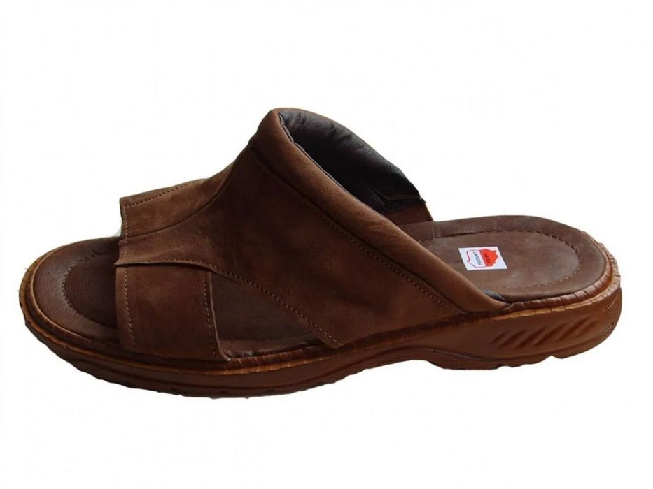 Skórzane KLAPKI XXXX tegośc 2 X H SZEROKA STOPA 41