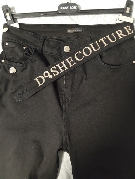 Джинси чорні жіночі скіні Dishe