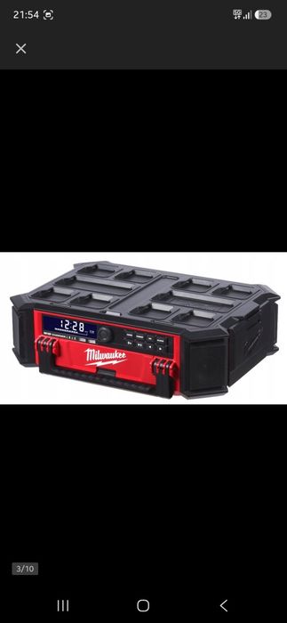 Radio budowlane Milwaukee M18 PACKOUT DAB+ ładowarka  bluetooth