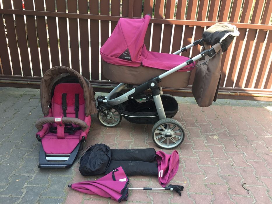 Wozek 3 kolowy Teutonia Spirit S3 Zestaw 3w1 plus akcesoria