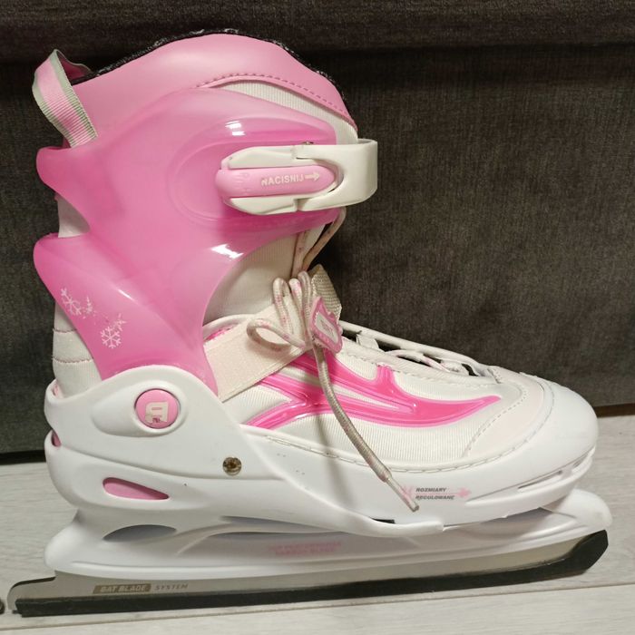 Łyżwy damskie/dziewczęce regulowane 38-41