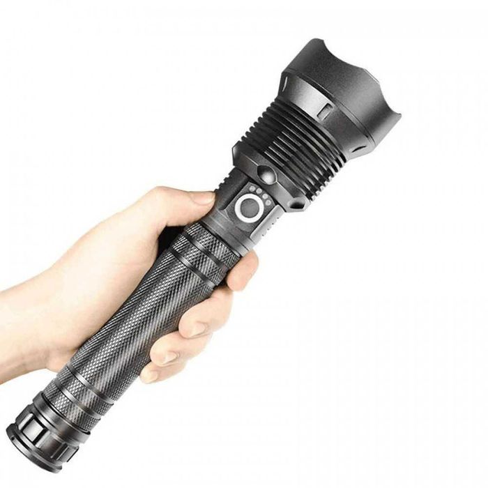 Тактический аккумуляторный фонарик BL X92 P70, 2*18650 с USB и зумом