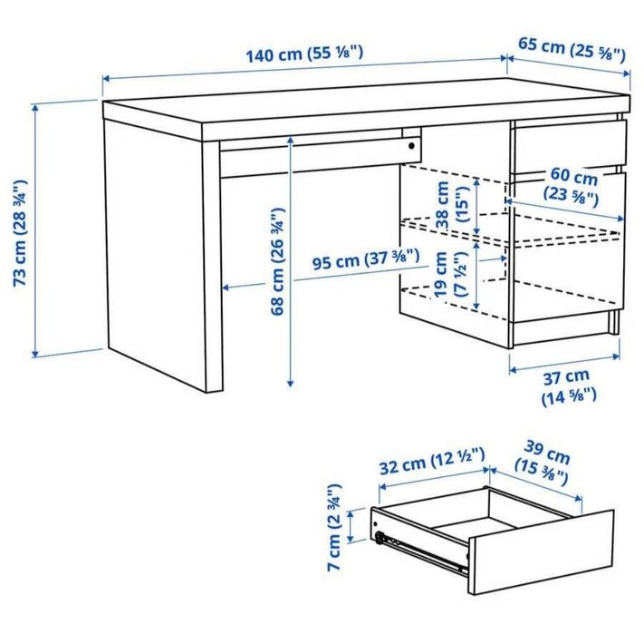 Secretaria MALM Ikea