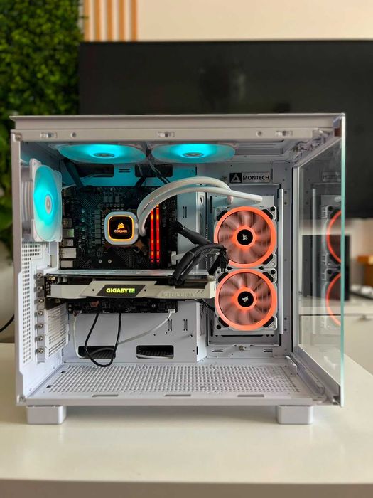 PC Gamer i5-14400F + RTX 2060 Super — visual aquário, RGB no painel