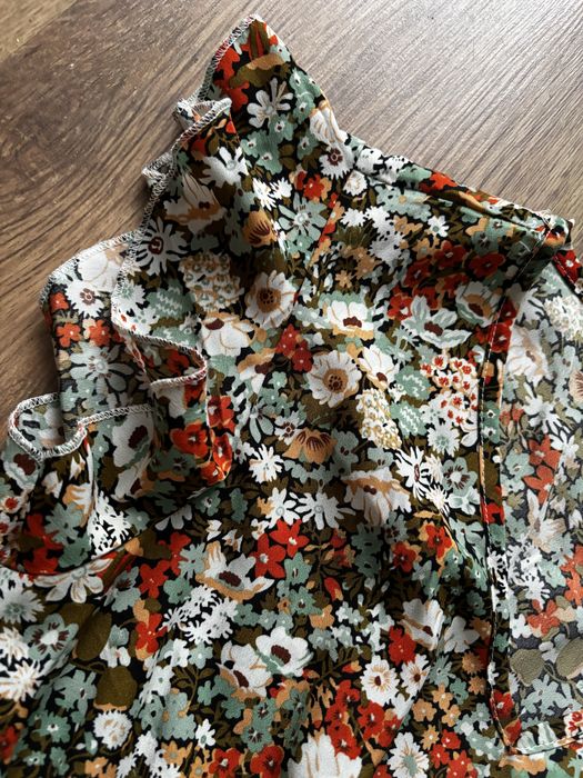 Sukienka maxi letnia w kwiaty zwiewna