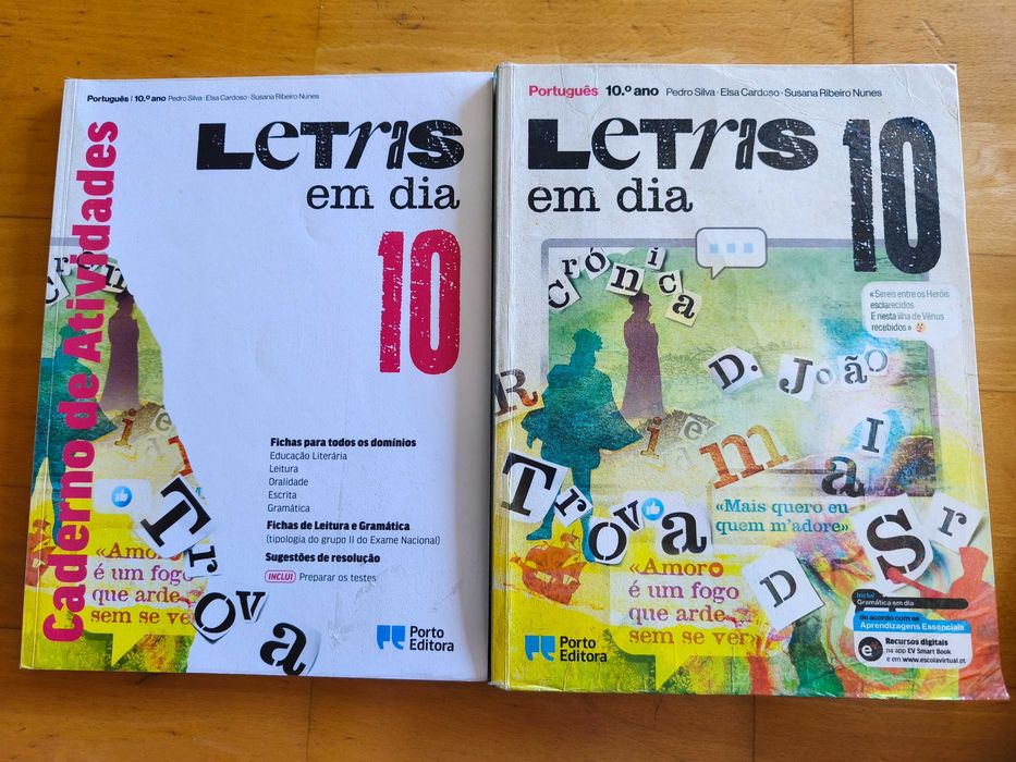 Letras em dia - Português - 10ºano - Manual e Caderno de atividades