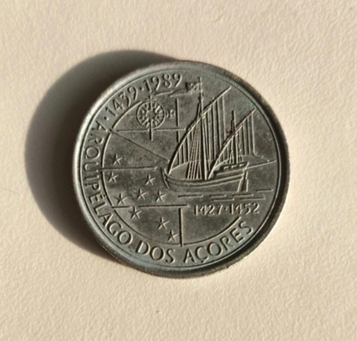 Moeda de comemoração do aniversário da Descoberta dos Açores