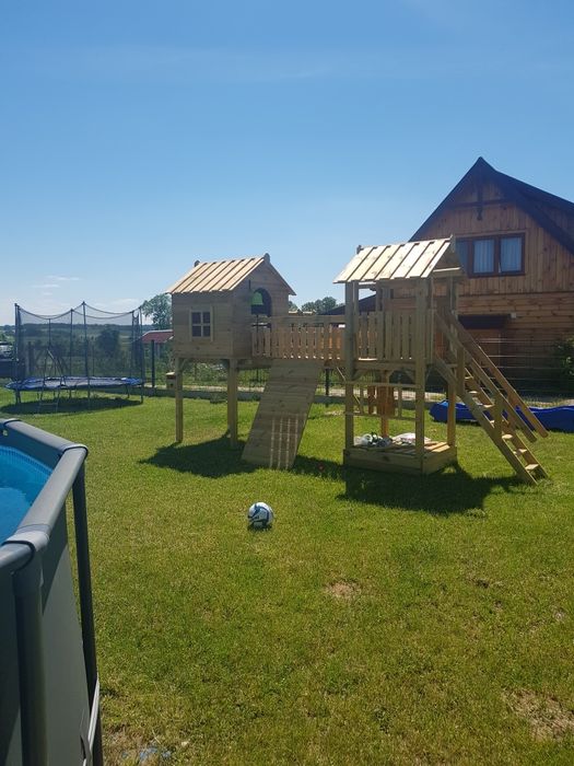 Walentynki, 8 os, Balia z Jacuzzy,basen, plac zabaw, domek całoroczny,