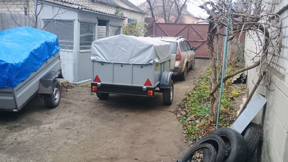Прицеп усиленный 2м*1,3м*0,5м в наличии