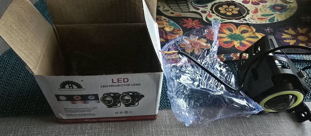 Faróis led 12v novos para motos trotinetes veiculos auto