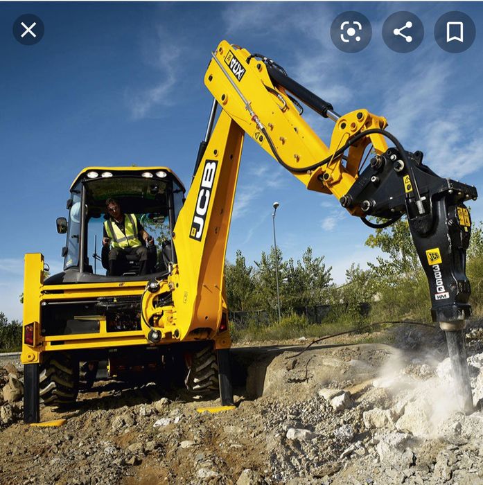 Послуги Оренда  Екскаватора та Гідромолота на базі jcb3cx, фото 3