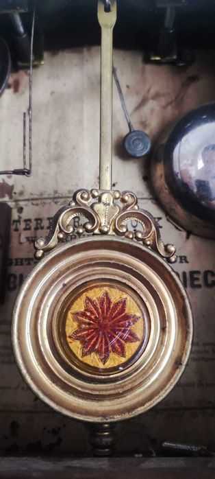 Relógio de capela antigo da Waterbury Clock, 1895