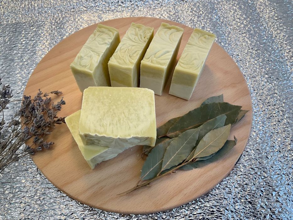 Нежное Мыло для Тела на Говяжем Жире с Лавром Лавандой Камфорой