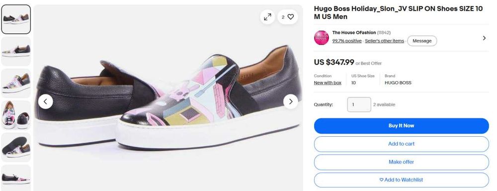 Слипоны Boss x Jeremyville Edition Landscape Slip-On