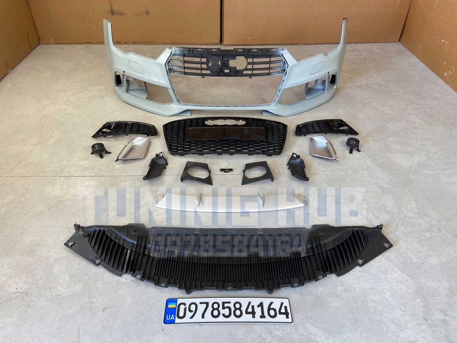 передний бампер Audi A7 4G8 (2014-2017) RS ауди а7 решетка радиатора
