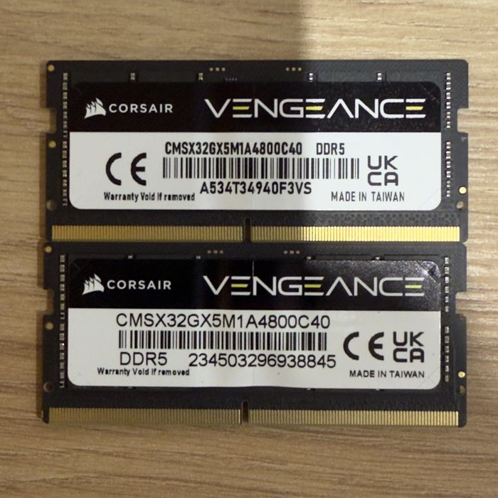 Corsair Vengeance SODIMM DDR5 32GB (2x32GB) 4800MHz CL40 — для ноутбука