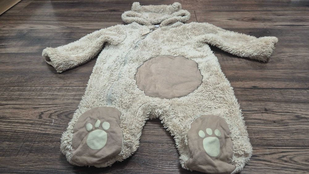 007 R pajacyk ocieplacz miś tu rozmiar 74-80 tj. 9-12 miesięcy