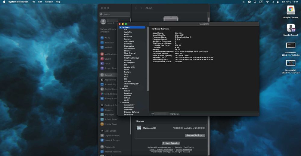 Apple Mac Mini 2018 i5 256/64