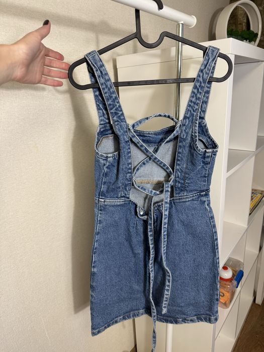 Джинсовий сарафан zara