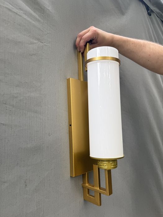 Kinkiet złoty scienny 40cm 3szt