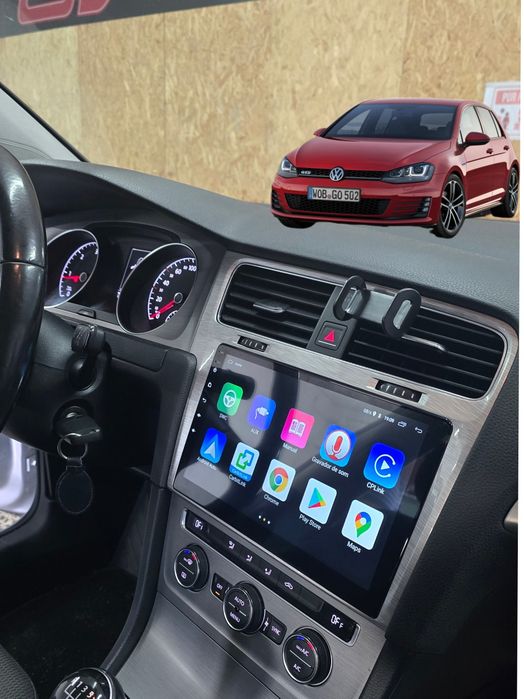 Rádio Android 14 com GPS Volkswagen Golf 7 (Artigo Novo)