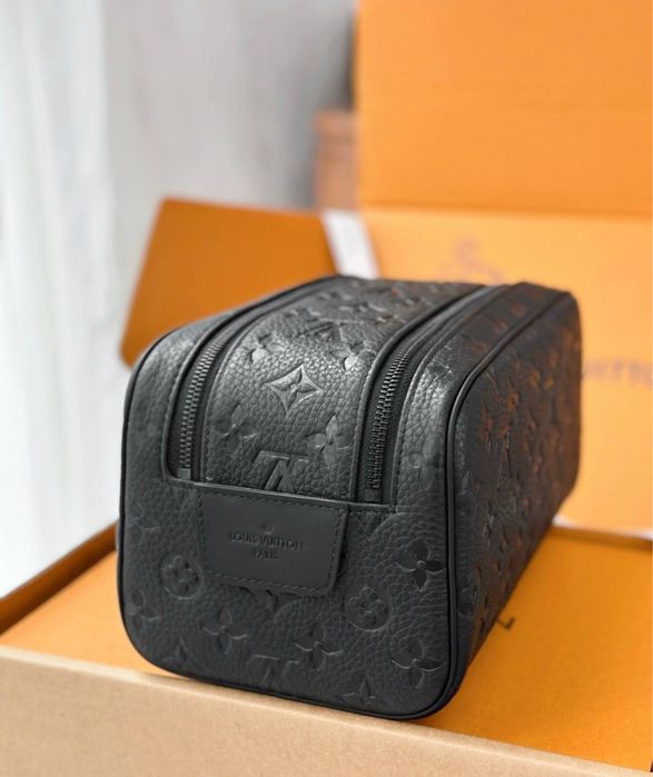 Косметичка Louis Vuitton мужская косметичка шкіряна повний комплект бутика премиум сегмент якість люкс