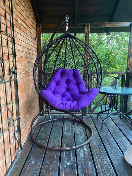 Подвесное кресло cо стойкой на 120 / на 150 кг. Крісло кокон