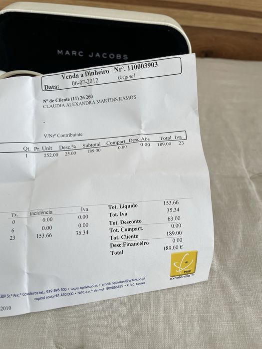 Óculos Sol Marc Jacobs