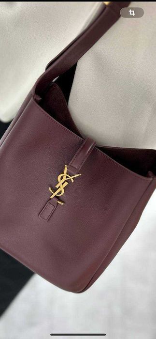 Torebka skórzana burgund bordo YSL ! Premium! Karton+woreczek