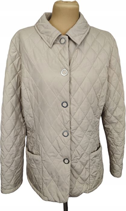 Marco pecci pikowana kurtka jesienna beżowa 40