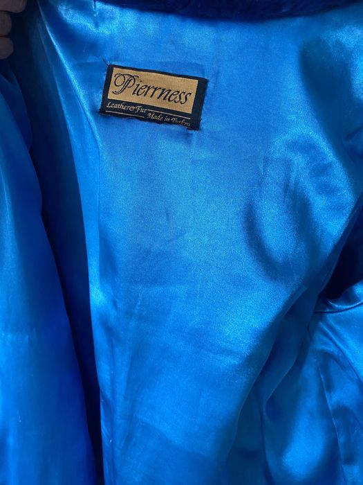 Роскошная шуба рекс шиншилла орилаг цвета электрик