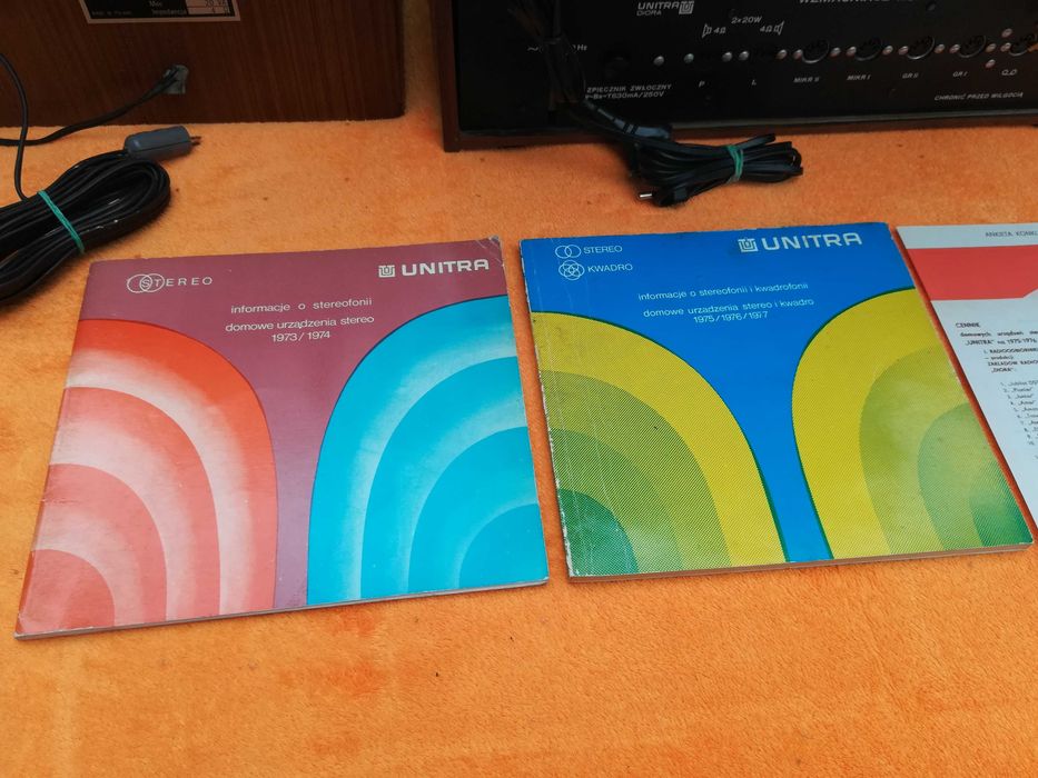 UNITRA  Informatory o domowych urządzeniach stereo kwadro lata 1973-77