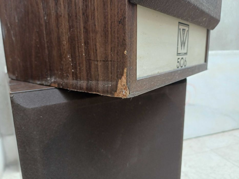 Colunas Vintage Wharfedale W506, com capas