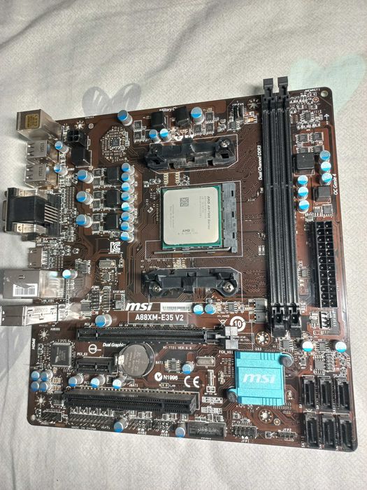 Материнка MSI A88XM-E35 V2 (FM2)+ Процесор A8 7600