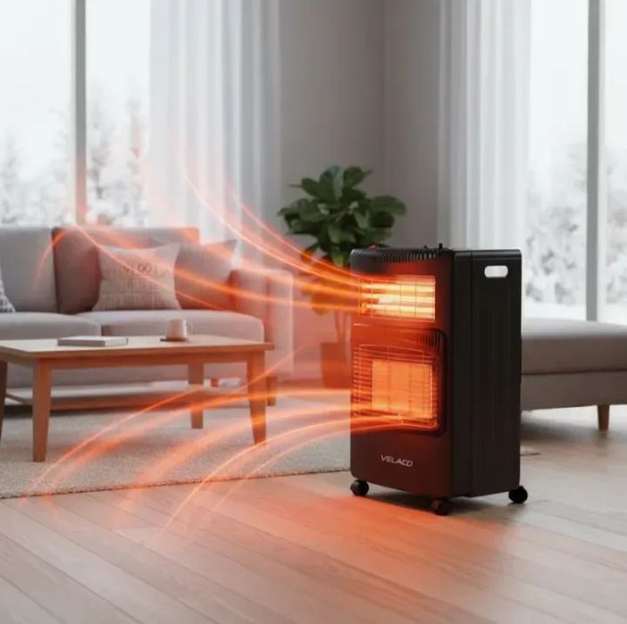 Газово-електричний обігрівач Velaco Eco-Duo 3 рівні потужності