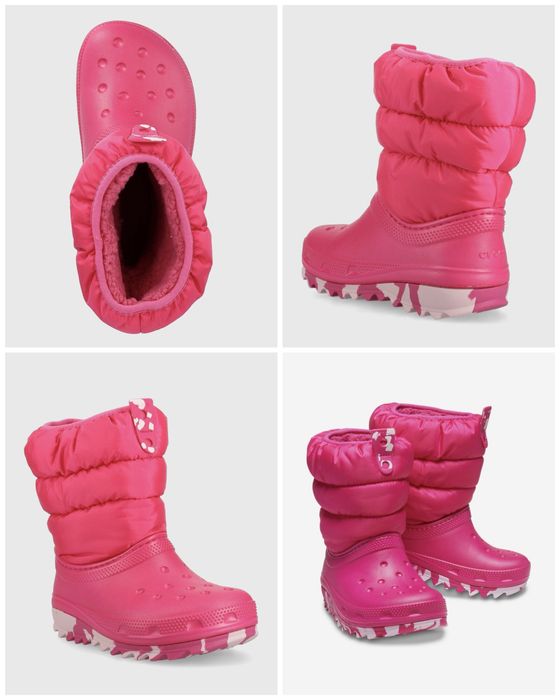 Зимові чоботи сапоги дутіки Crocs Puff Boot Крокс 33-34розмір 20.8см